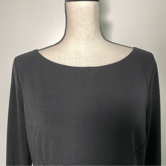 Ann Taylor Black Fit and Flare 3/4 Sleeves Size 10 - Picture 5 of 13